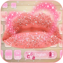 Glitter Sexy Kiss beijo Lip Theme para teclado APK