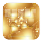 Gold Emoji Keyboard Theme-icoon