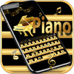 Gold Keyboard theme Gold Piano Tiles & eighth note
