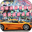 Pintada Freestyle Teclado tema Super Car APK