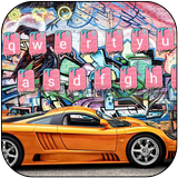 Graffiti Freestyle Keyboard theme Super Car आइकन
