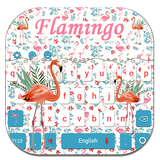 Floral Flamingo Keyboard Theme icon