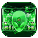 Tecnología extranjera Tecldo Tema alien green tech APK