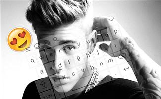 New Keyboard for Justin Bieber & HD wallpapers Plakat