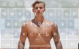 New Keyboard for Justin Bieber & HD wallpapers Screenshot 1