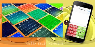 Jelly Emoji Keyboard Affiche