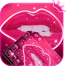 Neon beijo teclado tema APK