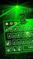 Green laser Keyboard Theme Neon Light اسکرین شاٹ 3