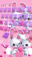 lapin mignon clavier amour lapin Thème love rabbit capture d'écran 2