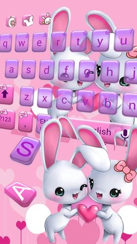 無料で ピンクのバニーの壁紙とかわいい愛のウサギのキーボードとかわいいウサギのキーボード アプリの最新版 Apkをダウンロードー Android用 ピンクのバニーの壁紙とかわいい愛のウサギのキーボードとかわいいウサギのキーボード Apk の最新バージョンを