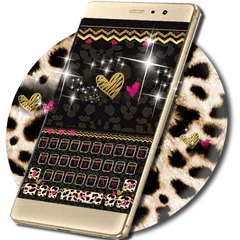 Luxury leopard Keyboard Theme APK download
