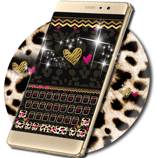 Luxury leopard Keyboard Theme