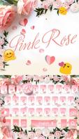 Pink Rose Keyboard Theme ภาพหน้าจอ 2