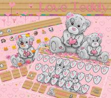 1 Schermata Teddy Bear Tastiera Tema Carino Orso in amore