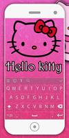 Pink Kitty Keyboard Theme Plakat
