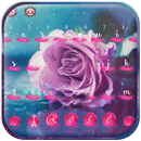 Púrpura Rosa teclado tema APK