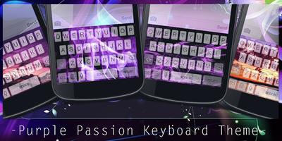 Purple Passion Keyboard Theme plakat