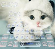 Cute Kitty Cat Live Wallpaper Theme ảnh chụp màn hình 3