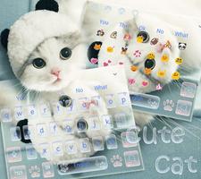 Cute Kitty Cat Live Wallpaper Theme ảnh chụp màn hình 1