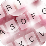 Pink Bubbles Keyboard Theme icône