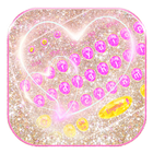 Pink gold Glitter Love Theme icon