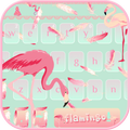 Pink flamingo Keyboard Theme