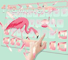 Pink flamingo Keyboard Theme screenshot 2
