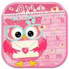 Love owl Keyboard Theme icône