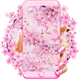 Sakura Çiçek Klavye Tema simgesi