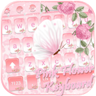 Pink Flower Keyboard Theme icon