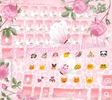 Pink Flower Keyboard Theme screenshot 2