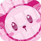 Pink Panda Keyboard Themes ikon