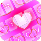 Pink Love Emoji Keyboard biểu tượng