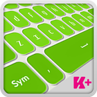 ikon Keyboard Ditambah Hijau