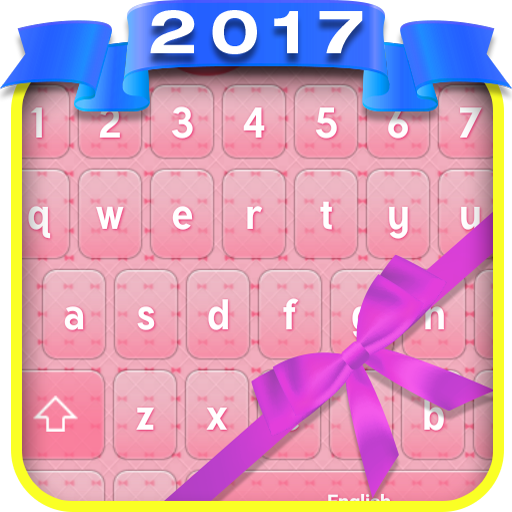 Pink Love Bow Keyboard