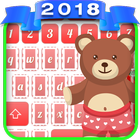 Cute Teddy Bear Keyboard-icoon