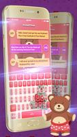 Cute Teddy Bear Keyboard capture d'écran 3