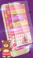 Cute Teddy Bear Keyboard imagem de tela 1