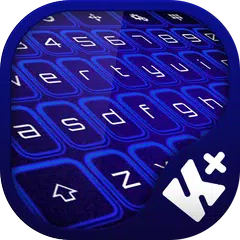 Neon Blue Keyboard APK download