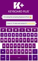 Purple HD Keyboard Affiche