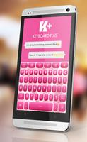 Keyboard Plus Pink captura de pantalla 1