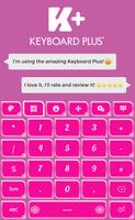 Keyboard Plus Pink Theme capture d'écran 2