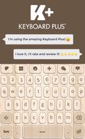 Keyboard Plus Wood poster