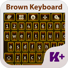 Brown Keyboard Theme ikona