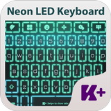 Neon Led Keyboard Theme icône