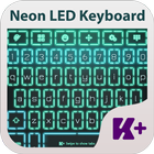 Neon Led Keyboard Theme آئیکن