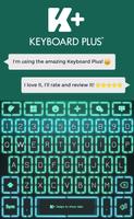 Neon Led Keyboard Theme poster