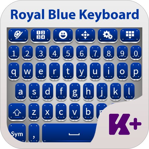 Royal Blue Theme teclado