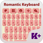 El tema del teclado Romántica icono