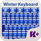 ikon Musim dingin Keyboard Tema